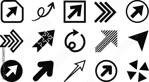 Arrow icons, upward direction, navigation design, geometric patterns, user interface, modern creativity, vector illustration, productivity tools, motion growth, success
