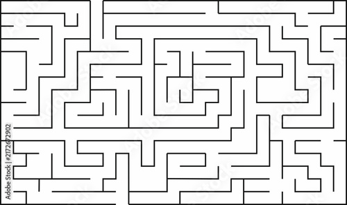 Фотография Rectangle labyrinth with entry and exit