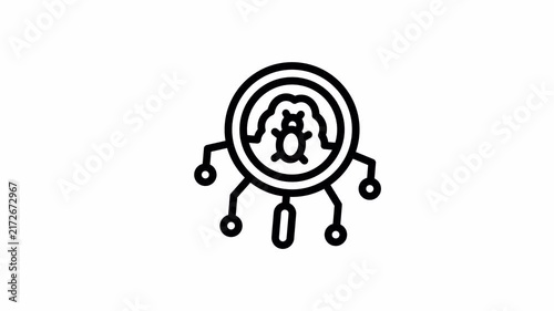 bug minimalist stroke animation