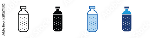 Sparkling Water  Icon Collection With Multiple Styles