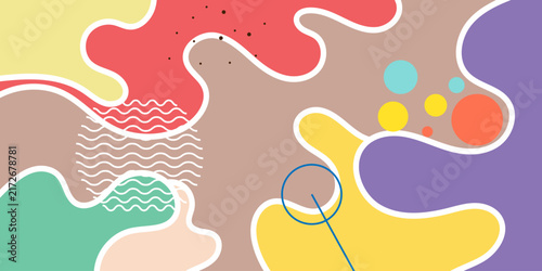 Abstract colors waves, kids and children background