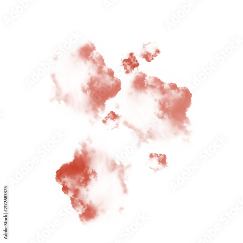 british flag made of splashes