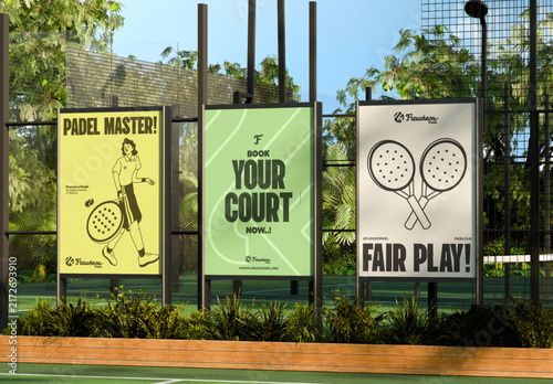 Court Poster Mockup