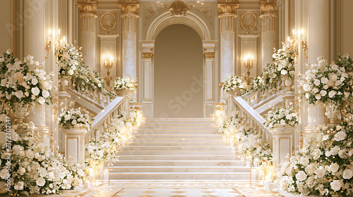 Elegant 2D architectural background featuring charming houses, beautiful churches, and luxurious palaces, perfect for wallpaper, advertising, and creative design projects.
