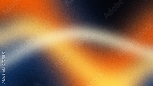 Bild auf Leinwand Abstract gradient background featuring chunky grain texture in vibrant orange bl