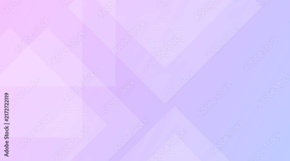 Obraz premium Elegant digital backdrop with a smooth color transition from blush pink to soft lavender, adorned by transparent overlapping geometric shapes creating a modern abstract pattern