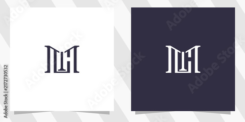Obraz na płótnie letter mc cm logo design