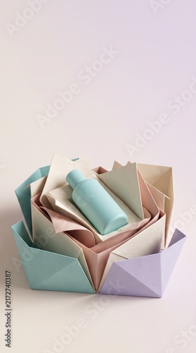 Colorful Rolled Papers in a Gift Box for Creative Projects