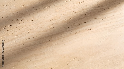 Sculptural Travertine Stone with Dramatic Architectural Shadows Luxury Surface
