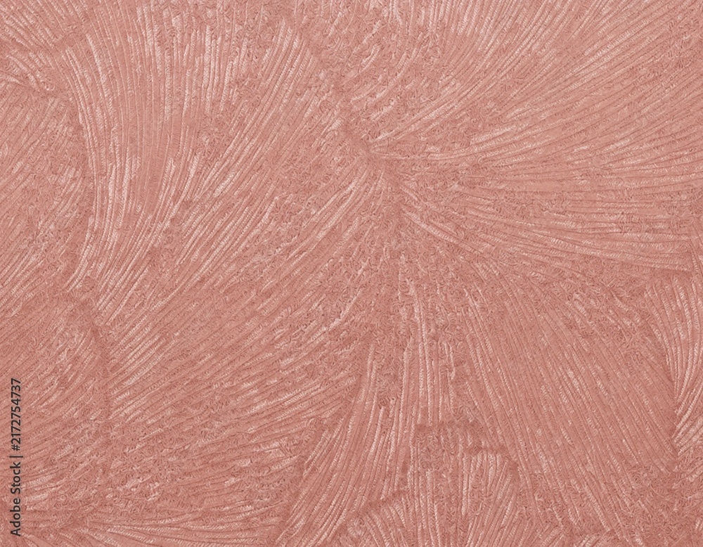 Fototapeta premium Embossed swirling texture resembling feathers and stylized fan leaves, elegant raised pattern for luxury wallpaper, textiles, packaging, stationery and modern design.