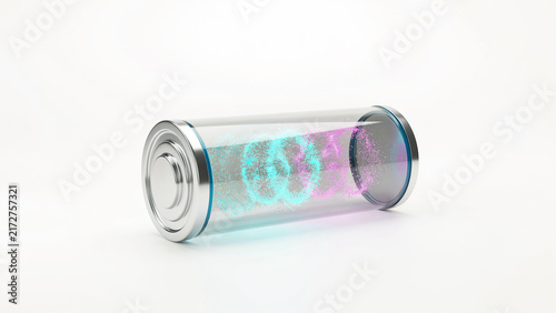 Transparent Cylindrical Container Filled With Glittery Shimmering Liquid Substance Showing Colorful Sparkles Inside