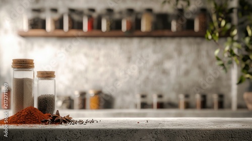 Kitchen spices display