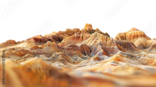Digital mountain range image