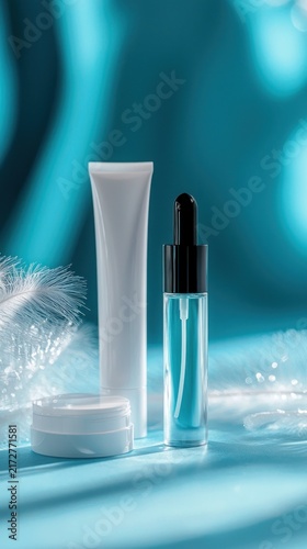 Skincare products display