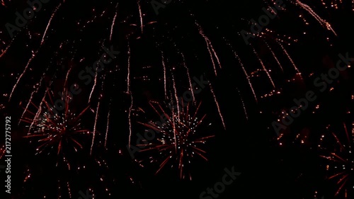 4K clip Beautiful Firework display
