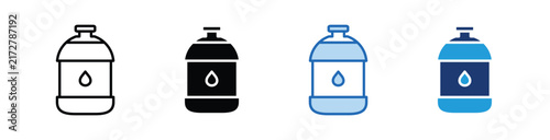 Gallon  Icon Collection With Multiple Styles