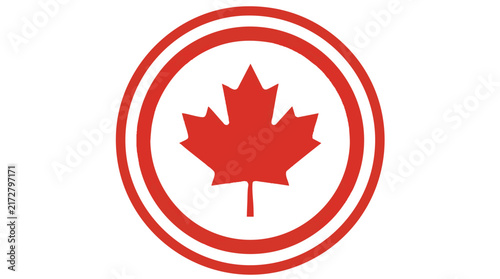 Concentric Target Rings Maple Leaf Logo Vector

 Bullseye Circular Canadian Emblem Badge

Layered Multi Ring Red Maple Leaf Icon