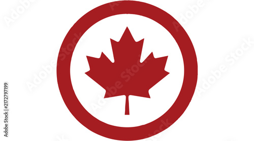 Symmetrical Cut Maple Leaf Round Logo Vector

Flat Base Geometric Canadian Emblem Icon

Structured Straight Line Red Maple Leaf Badge