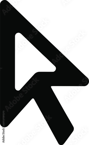 Cursor Icon Vector Pointer Mouse Click Arrow Web Line Graphic Design