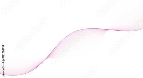 Elegant Flowing Magenta Wave Lines Vector Background