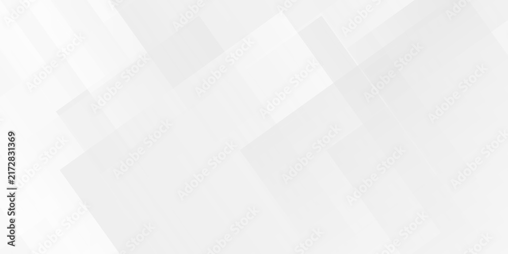 Fototapeta premium white and gray banner overlap triangle cube technology brochure diamond web design. rectangle white web material triangle tech element transparent layers banner background.