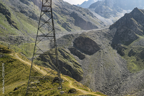 Alpine Mountain Biking With Cableway Infrastructure