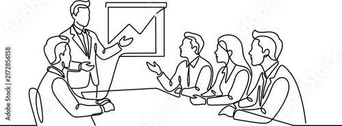 Business meeting presentation strategy team discussion planning success growth chart