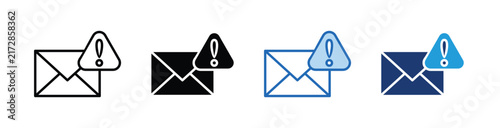 Spam  Icon Collection With Multiple Styles
