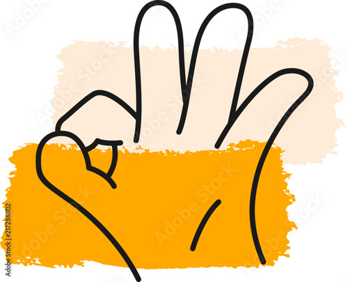 Hand Sign Monoline