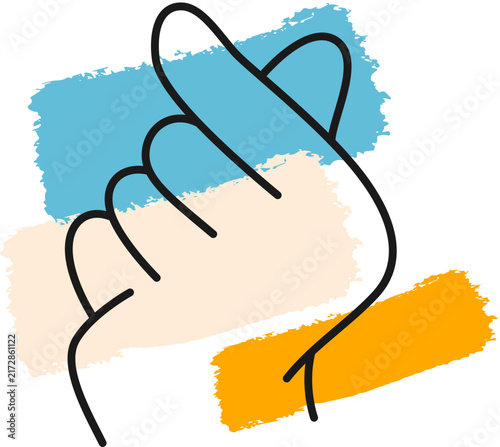 Hand Sign Monoline
