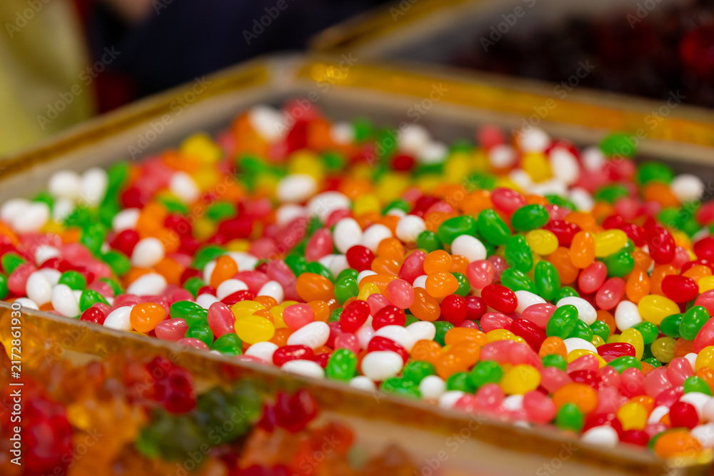 Obraz premium Colorful Candy Display at Dihua Street Market