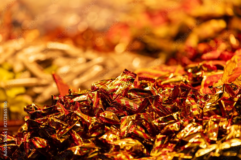 Obraz premium Colorful Candy Display at Dihua Street Market