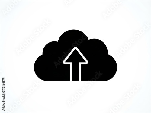 Obraz na płótnie upload download icon
