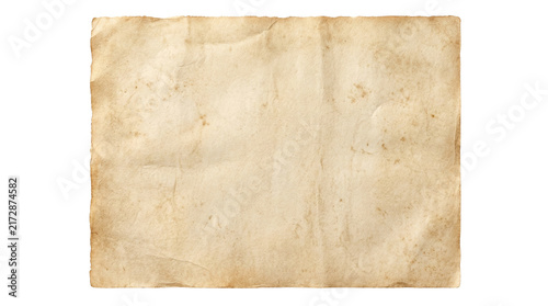 Vintage parchment paper texture, aged antique document background, weathered tan scroll sheet for scrapbooking and historical design