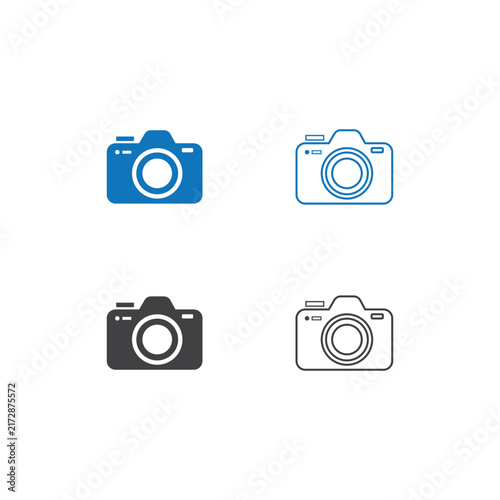 camera icon set