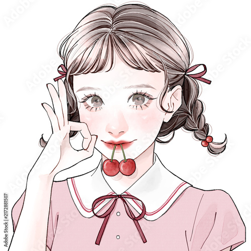 Tapety artystyczne さくらんぼちゃん