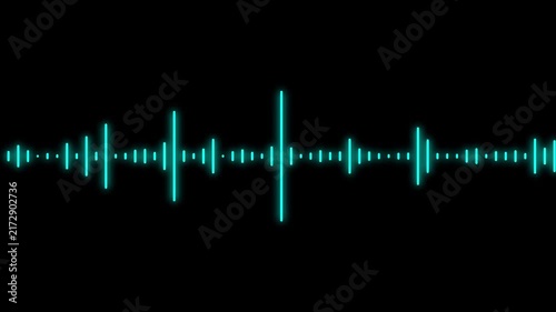 Colorful Neon Audio Spectrum Asset