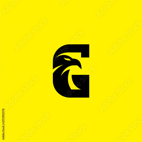 Letter G Eagle Logo Design. G Bird icon Vector Illustration