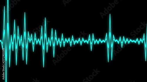Colorful Neon Audio Spectrum Asset