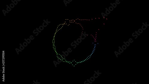 Colorful Neon Audio Spectrum Asset
