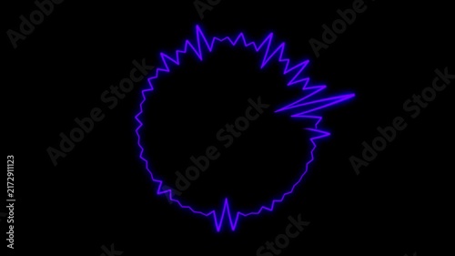 Colorful Neon Audio Spectrum Asset