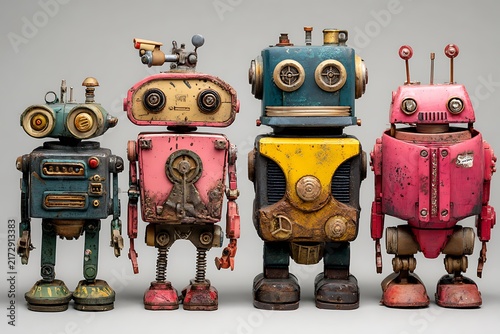 vintage toy robot
