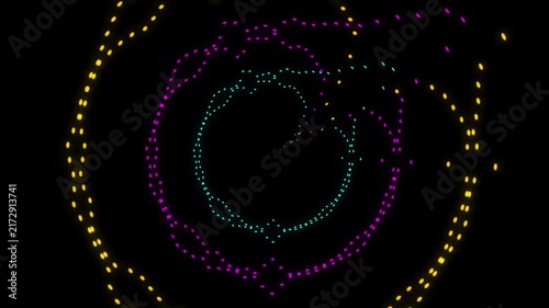Colorful Neon Audio Spectrum Asset