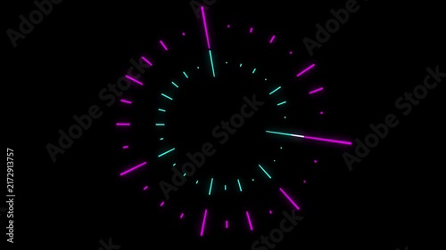 Colorful Neon Audio Spectrum Asset