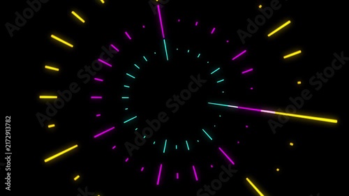 Colorful Neon Audio Spectrum Asset