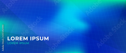 Abstract blue gradient background with cyan light, subtle grid perspective and geometric forms. Modern digital backdrop with copy space for technology, websites, tech presentations and banners