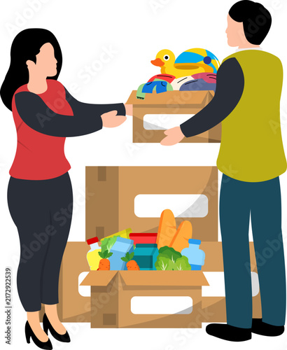 Charity Donation Illustration