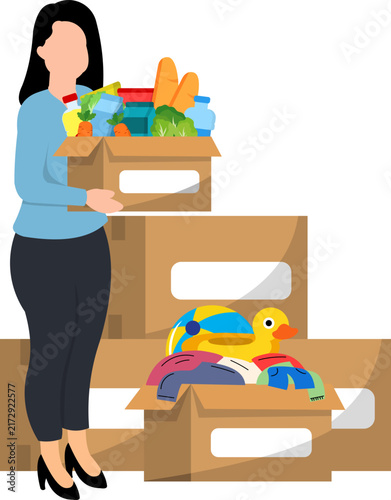 Charity Donation Illustration