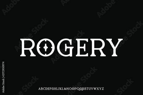 Display alphabet font vector design suitable for headline, poster, logo, magazine and many more