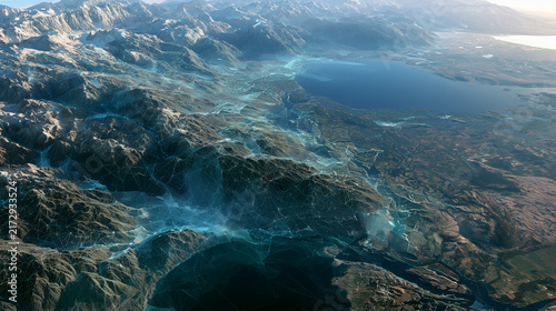 Geospatial Artificial Intelligence Analyzing Mountains Rivers And Agricultural Land From Above